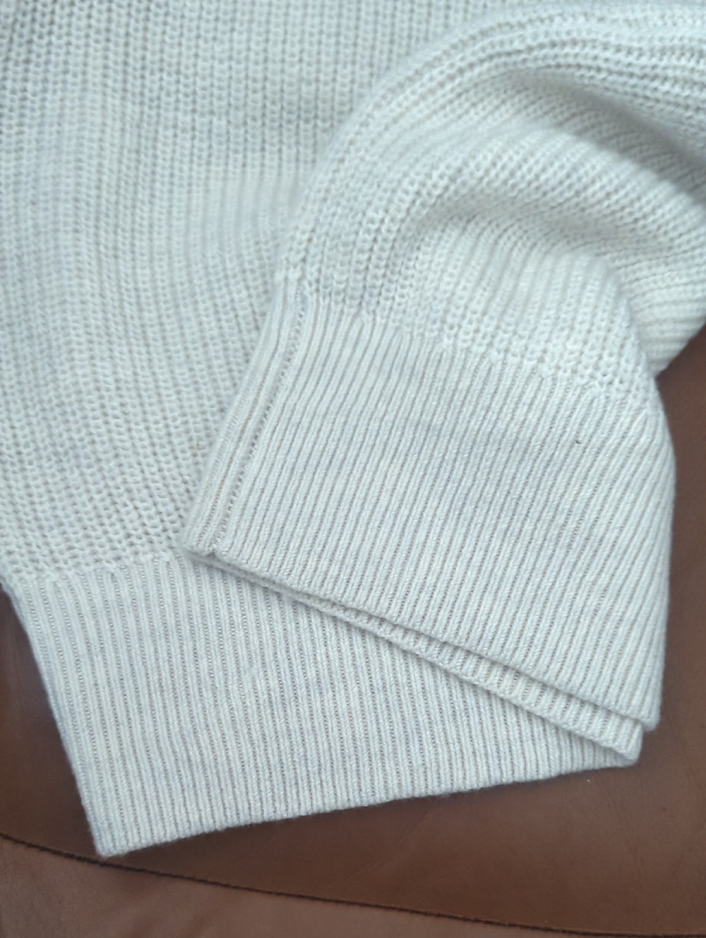 Babaton Hazlitt Cream Knit Sleeveless Mock Neck Sweater - Picture 10 of 10